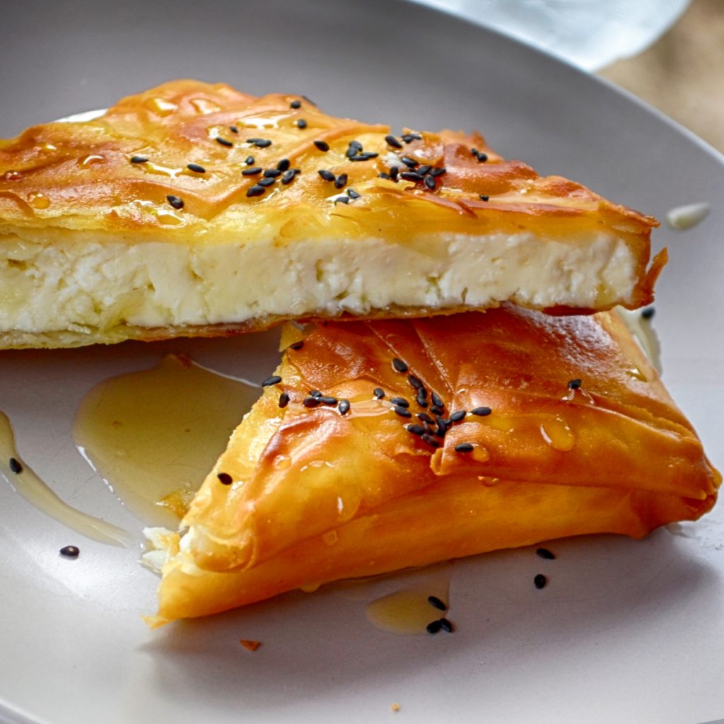 Saganaki-Feta-Cheese-in-Phyllo-and-Honey – BISTRO SUVLAKI
